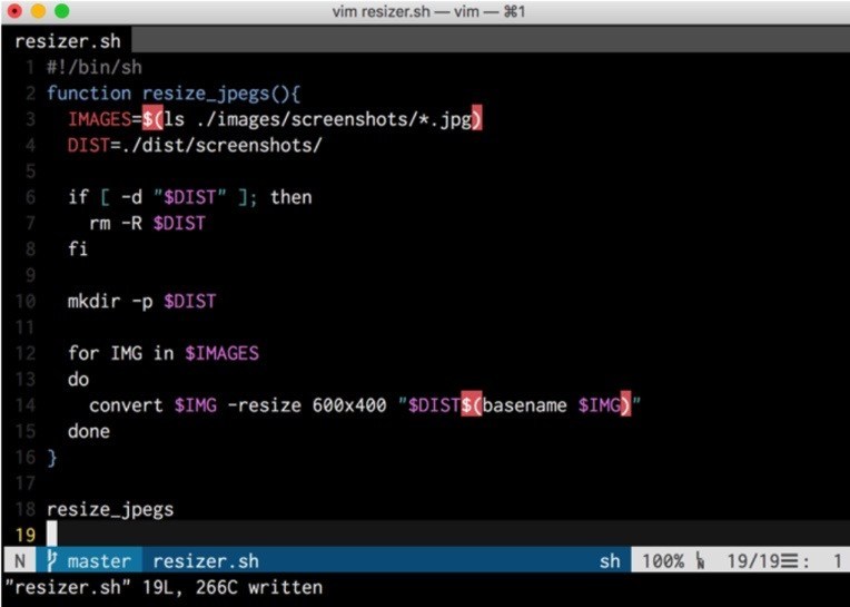 unix CLI doodle